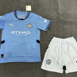 2024/2025 Manchester City Home Football Jersey Kids Size