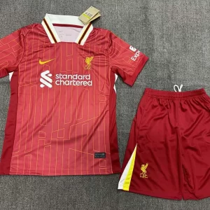 2024/2025 Liverpool Home Soccer Jersey Kids Size